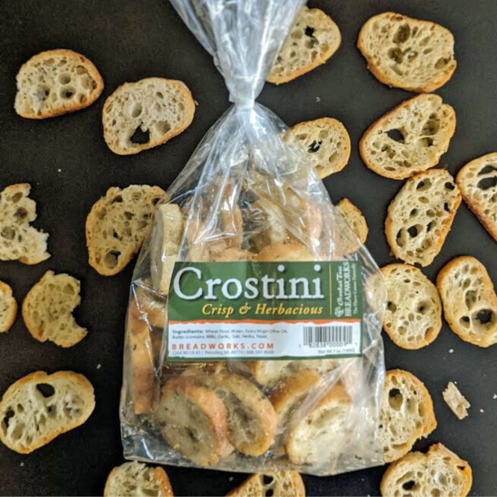 Herb & Garlic Crostini Crooked Tree Breadworks